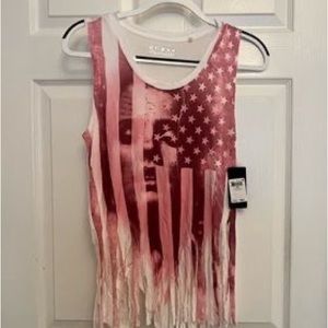 GUESS USA Fringed Tank